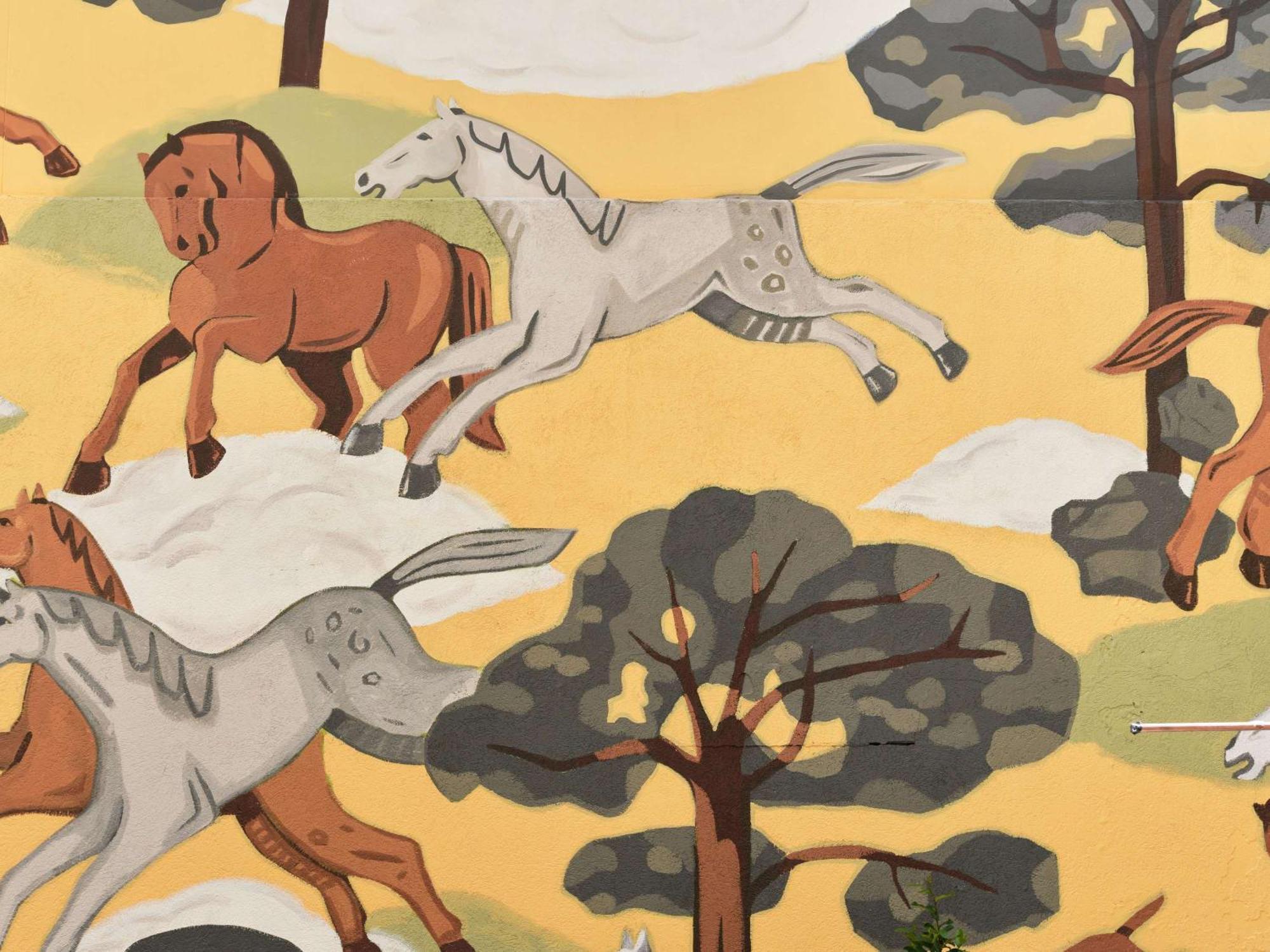 Pullman Melbourne City Centre Kültér fotó Detail of the mural